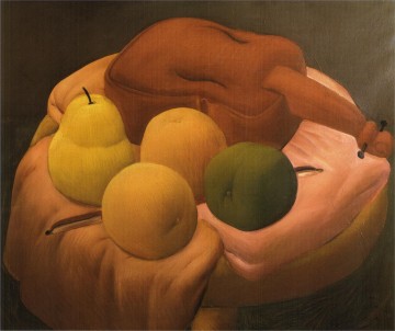 Fernando Botero Painting - bodegón con violín 1 Fernando Botero